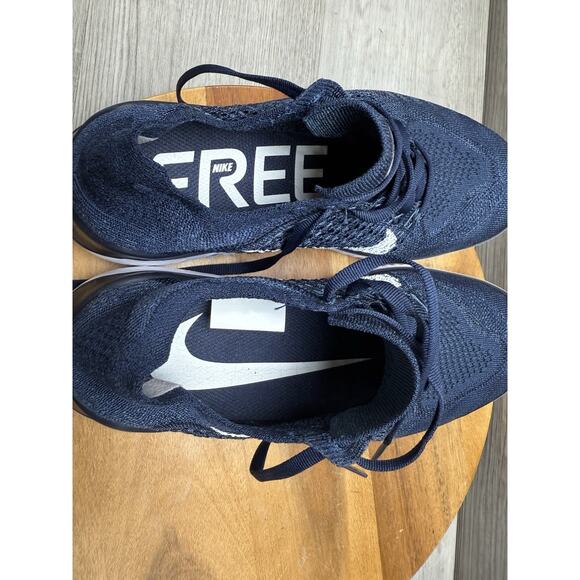 Nike Free RN Flyknit College Navy/White - 942838 400 Men’s 7.5 - Picture 7 of 11